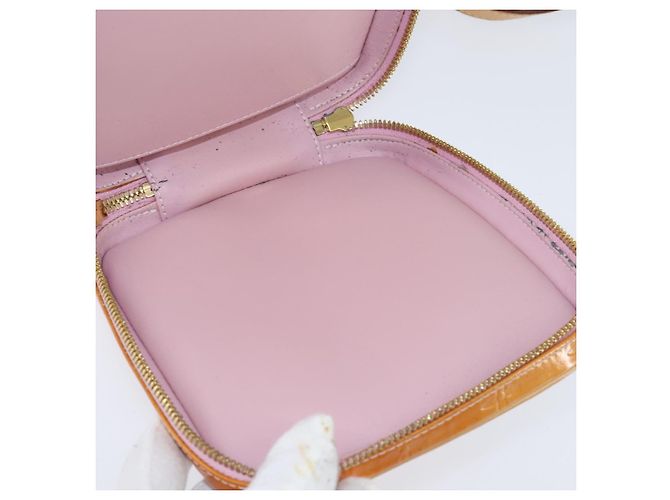 LOUIS VUITTON Bolsa Wooster Monogram Vernis Rosa Marshmallow M91037 LV Auth BA7445 - vista 21