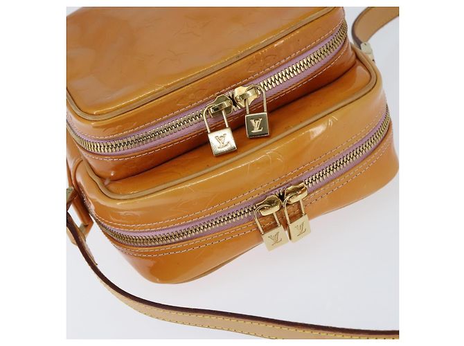 LOUIS VUITTON Bolsa Wooster Monogram Vernis Rosa Marshmallow M91037 LV Auth BA7445 - vista 6