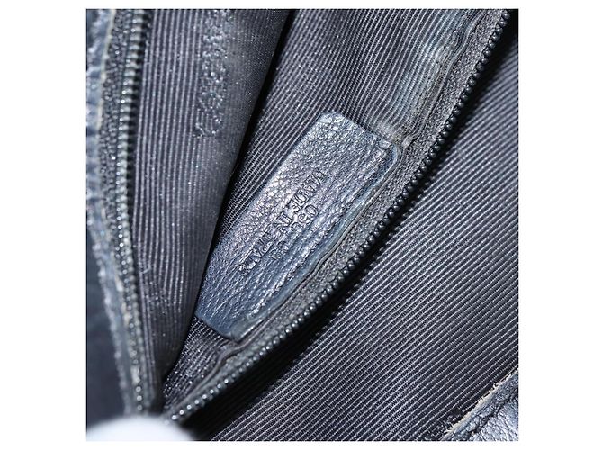Bolso de Hombro Anagram LOEWE de Cuero Negro Plata Auténtico bs30598 - vista 12