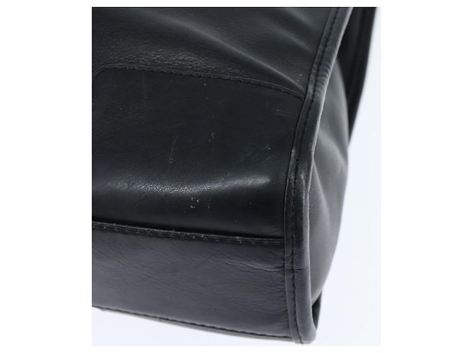 Bolso de Hombro Anagram LOEWE de Cuero Negro Plata Auténtico bs30598 - vista 16