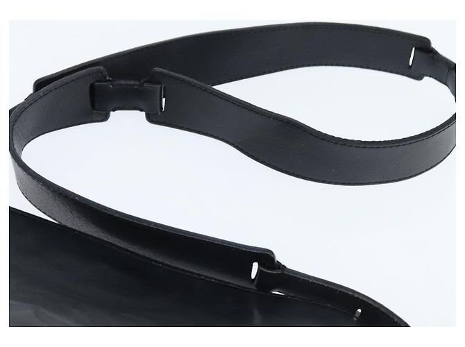Bolso de Hombro Anagram LOEWE de Cuero Negro Plata Auténtico bs30598 - vista 8