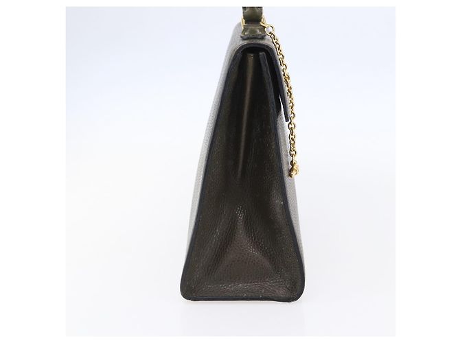 Céline Borsa a Mano CELINE in Pelle Khaki Oro Auth 151041 D'oro Cachi - vista 3