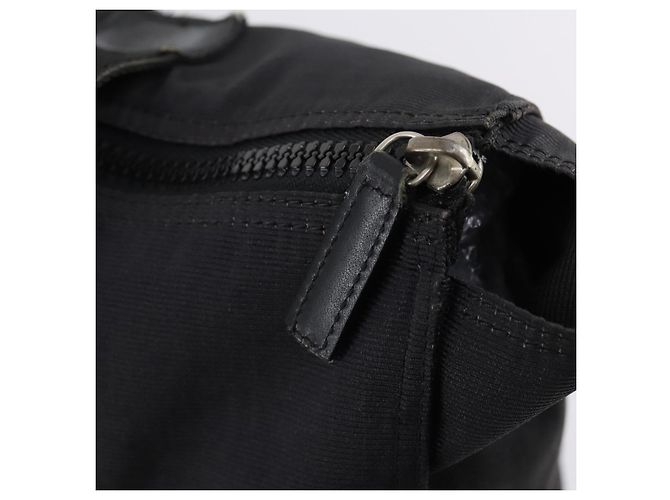 FENDI Tote Bag aus schwarzem Nylon mit Silber authentisch ep11611 - Ansicht 10