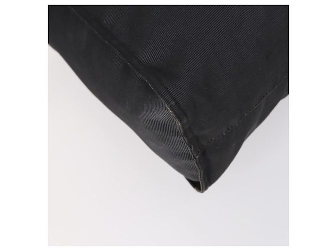 FENDI Tote Bag aus schwarzem Nylon mit Silber authentisch ep11611 - Ansicht 14