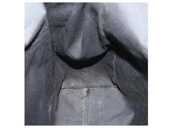 FENDI Tote Bag aus schwarzem Nylon mit Silber authentisch ep11611 - Ansicht 19