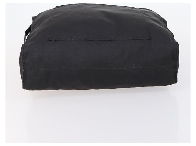FENDI Tote Bag aus schwarzem Nylon mit Silber authentisch ep11611 - Ansicht 5