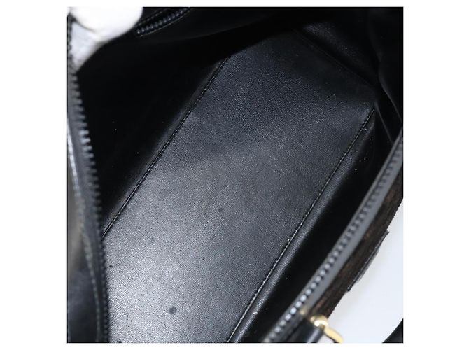 Céline Borsa a mano in tela Macadam CELINE in suede nero e oro Auth ep11623 D'oro - vista 10