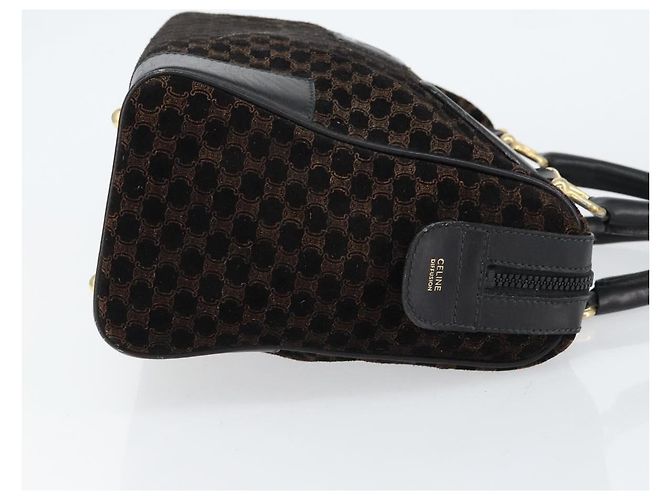 Céline Borsa a mano in tela Macadam CELINE in suede nero e oro Auth ep11623 D'oro - vista 3