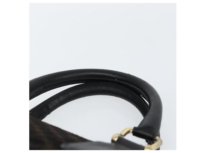 Céline Borsa a mano in tela Macadam CELINE in suede nero e oro Auth ep11623 D'oro - vista 8