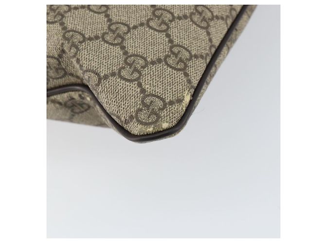 Gucci Borsa a Spalla GG Supreme PVC Beige Oro 201446 Auth 148419 D'oro - vista 17