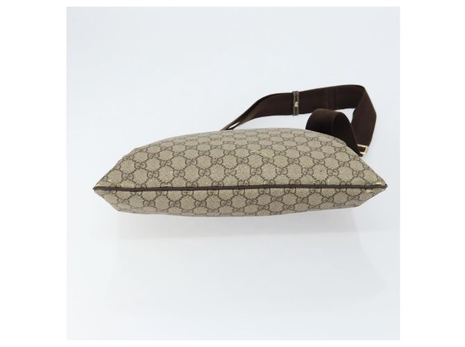 Gucci Borsa a Spalla GG Supreme PVC Beige Oro 201446 Auth 148419 D'oro - vista 5