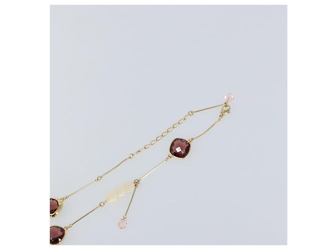 Collana Swarovski metallo Oro Auth am9577 D'oro - vista 10