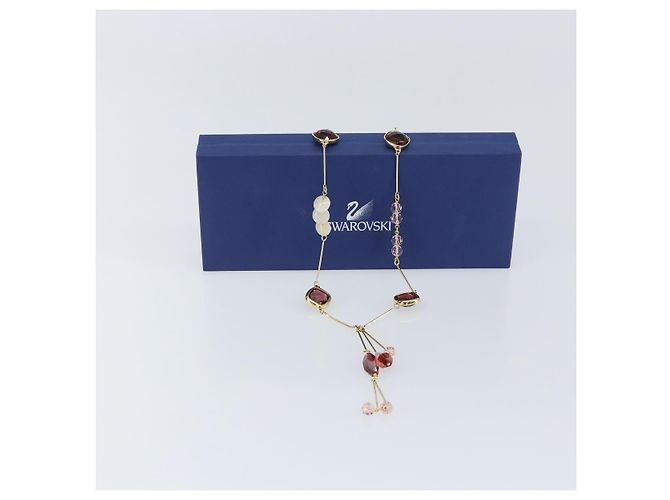 Collana Swarovski metallo Oro Auth am9577 D'oro - vista 11
