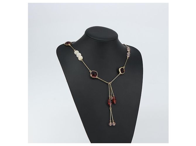 Collana Swarovski metallo Oro Auth am9577 D'oro - vista 12