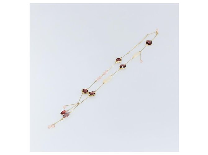 Collana Swarovski metallo Oro Auth am9577 D'oro - vista 7