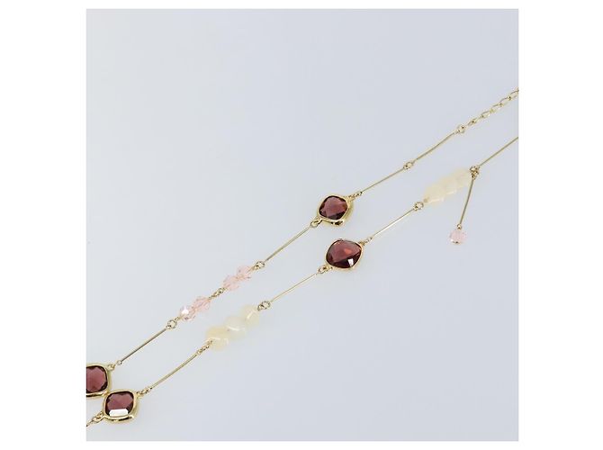 Collana Swarovski metallo Oro Auth am9577 D'oro - vista 9