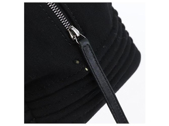 CHANEL COCO Borsa a mano in cotone argento nero CC Auth 150550 - vista 10