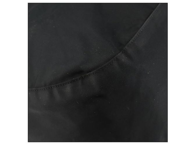 Borsa a Spalla PRADA in Nylon Pelle Nera Oro Auth bs30072 Nero D'oro - Ansicht 16