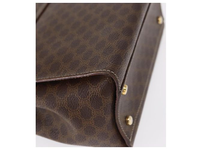 Céline Sac à main en toile Macadam CELINE en cuir PVC 2 en 1 marron or Auth 153821 Doré - vue 18