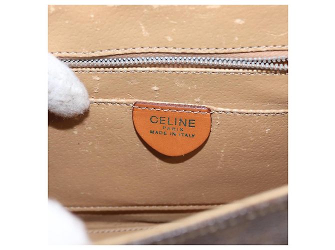 Céline Sac à main en toile Macadam CELINE en cuir PVC 2 en 1 marron or Auth 153821 Doré - vue 21