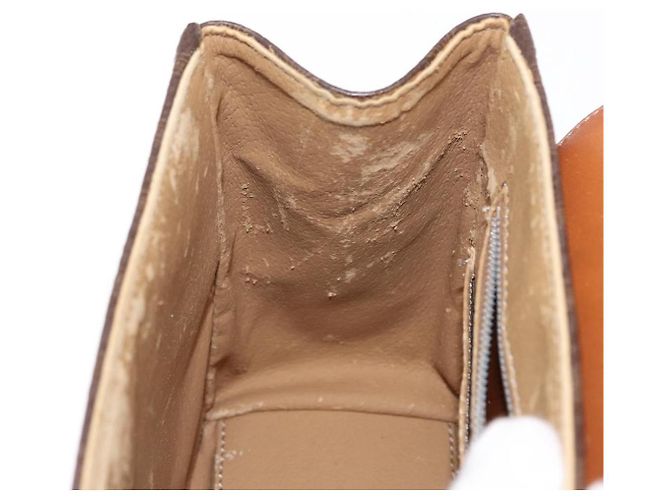Céline Sac à main en toile Macadam CELINE en cuir PVC 2 en 1 marron or Auth 153821 Doré - vue 23