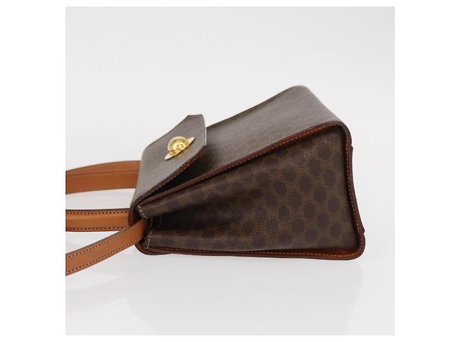 Céline Sac à main en toile Macadam CELINE en cuir PVC 2 en 1 marron or Auth 153821 Doré - vue 4