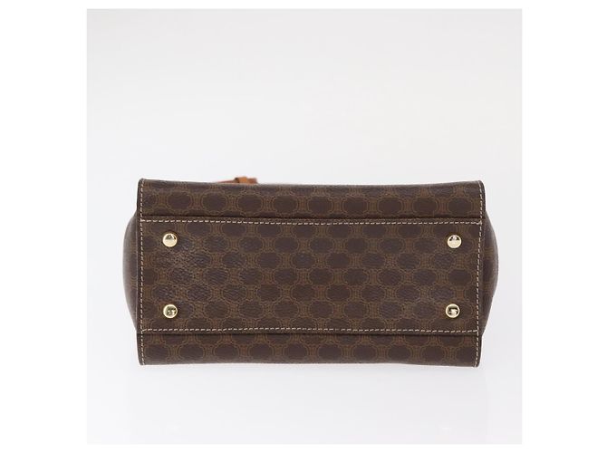 Céline Sac à main en toile Macadam CELINE en cuir PVC 2 en 1 marron or Auth 153821 Doré - vue 5
