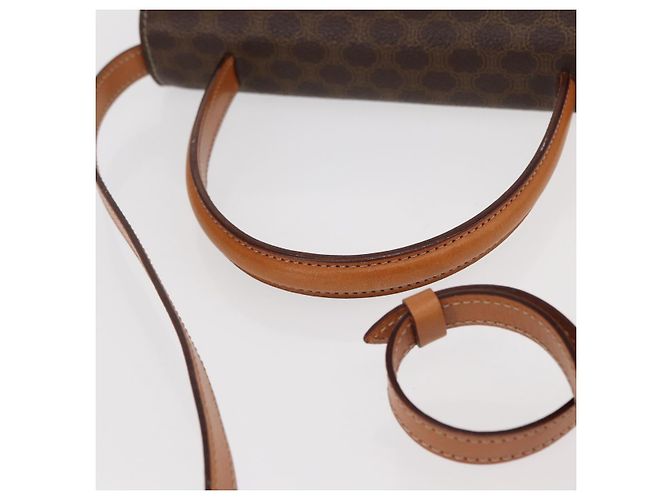 Céline Sac à main en toile Macadam CELINE en cuir PVC 2 en 1 marron or Auth 153821 Doré - vue 7