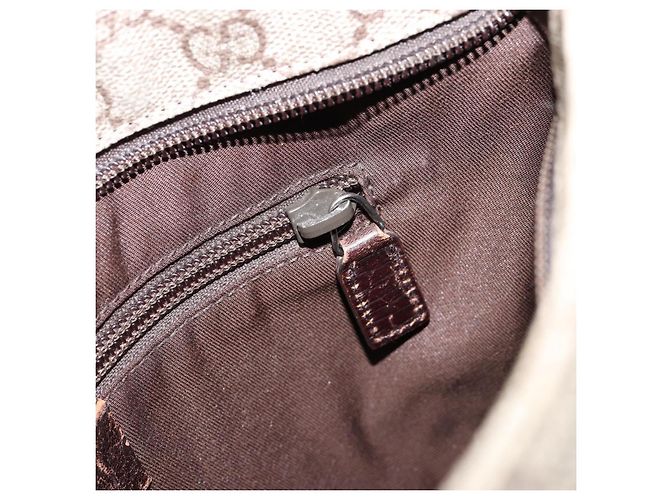 Borsa a spalla GG Supreme in PVC beige e argento di GUCCI 141626 Auth ep12076 - vista 21