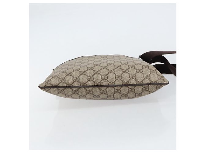 Borsa a spalla GG Supreme in PVC beige e argento di GUCCI 141626 Auth ep12076 - vista 5