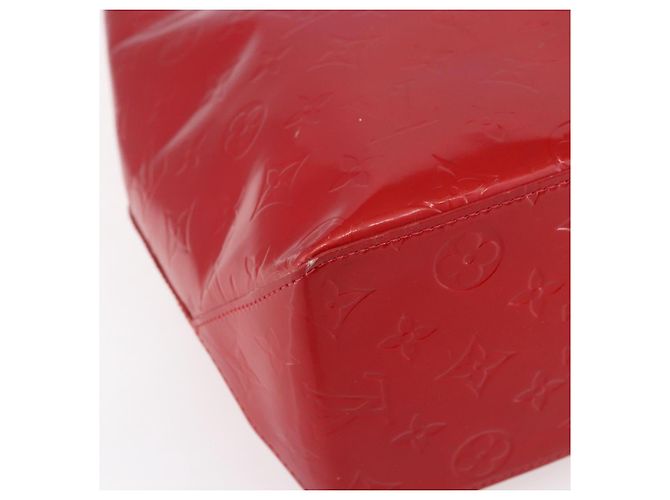 LOUIS VUITTON Monogram Vernis Reade MM Borsa a Mano Rossa M91086 LV Auth ep12185 Rosso - vista 14
