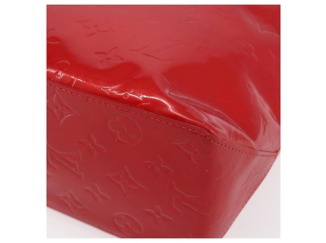 LOUIS VUITTON Monogram Vernis Reade MM Borsa a Mano Rossa M91086 LV Auth ep12185 Rosso - vista 15