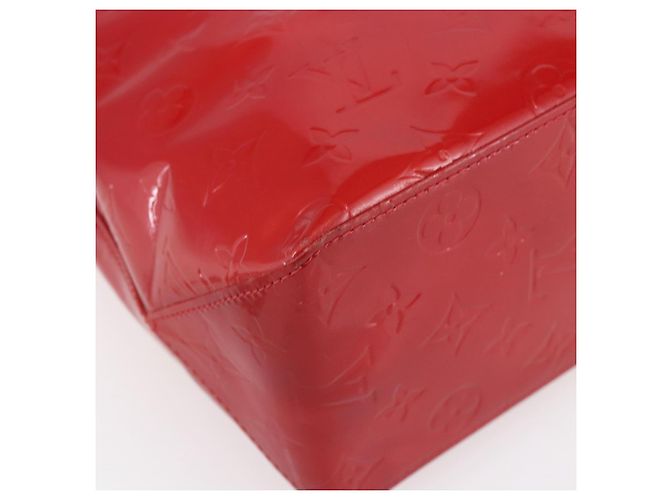 LOUIS VUITTON Monogram Vernis Reade MM Borsa a Mano Rossa M91086 LV Auth ep12185 Rosso - vista 16