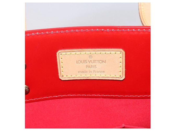 LOUIS VUITTON Monogram Vernis Reade MM Borsa a Mano Rossa M91086 LV Auth ep12185 Rosso - vista 17