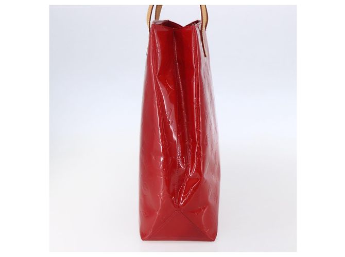 LOUIS VUITTON Monogram Vernis Reade MM Borsa a Mano Rossa M91086 LV Auth ep12185 Rosso - vista 4