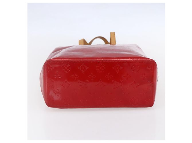 LOUIS VUITTON Monogram Vernis Reade MM Borsa a Mano Rossa M91086 LV Auth ep12185 Rosso - vista 5