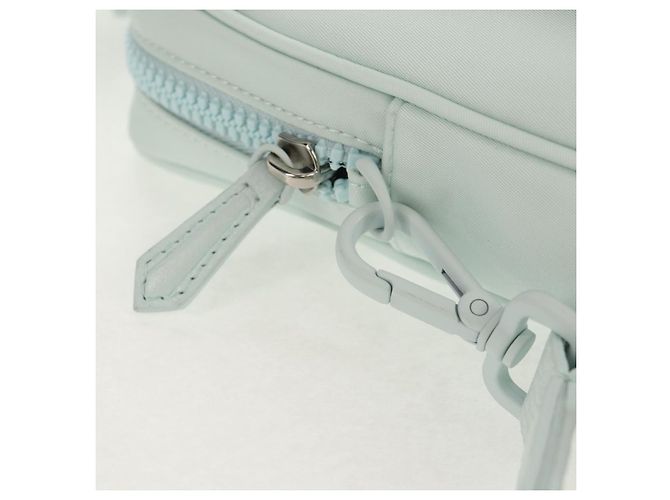 FENDI Baguette Handy-Tasche Schultertasche Nylon Hellblau Auth 151373M - Ansicht 22