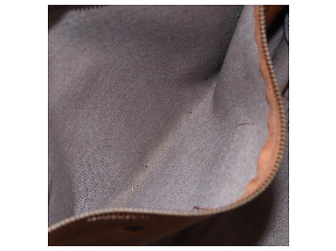 Borsa a Spalla MCM Logogram Vicetos in Pelle PVC Marrone Oro Auth gh1241 D'oro - vista 21