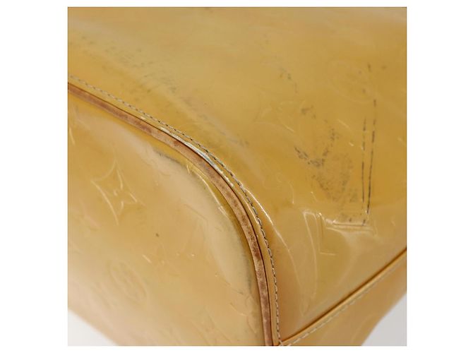 LOUIS VUITTON Bolsa de Mão Houston Monogram Vernis Bege M91004 LV Auth th6384 - vista 16