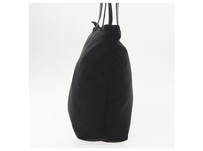 Céline Borsa Tote CELINE Nylon Smalto 2in1 Nero Oro Auth BA6881 D'oro - vista 5
