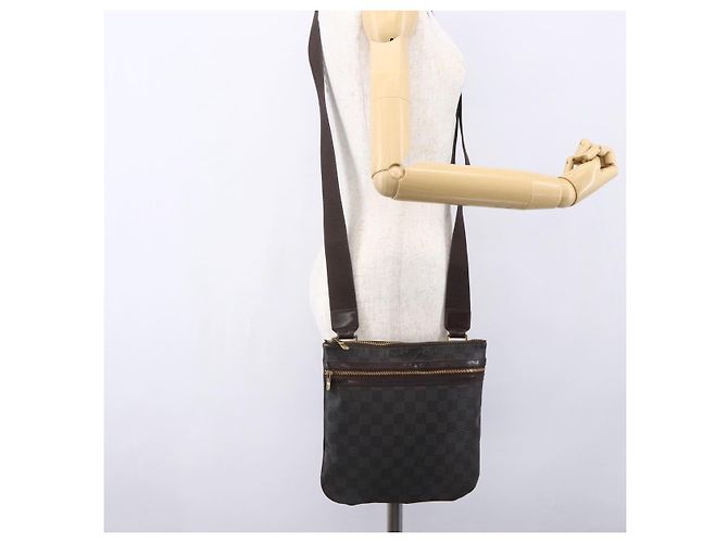 LOUIS VUITTON Pochette Bosphore Damier Ebene Borsa a Spalla N51111 LV Auth BA7744 - vista 23