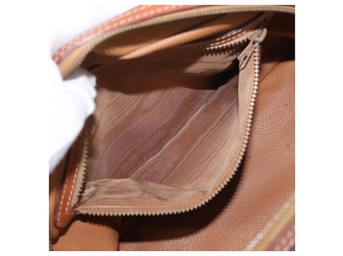 Céline Borsa a mano in tela Macadam CELINE in pelle PVC marrone oro Auth ka213 D'oro - vista 24