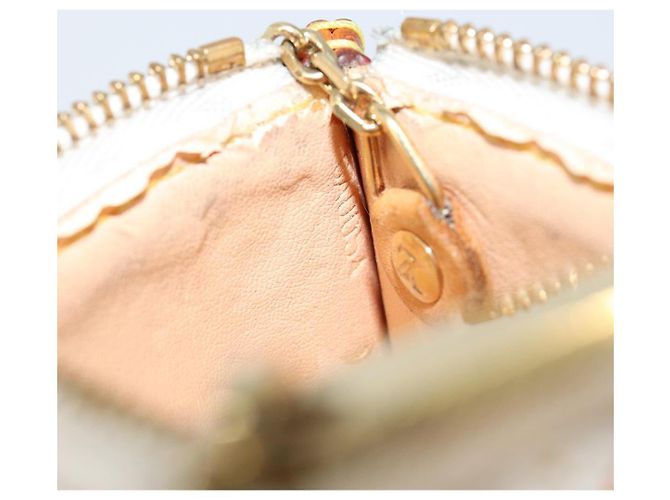 LOUIS VUITTON Monogramm Multicolor Pochette Cles Tasche Weiß M92655 Auth 152662 - Ansicht 12