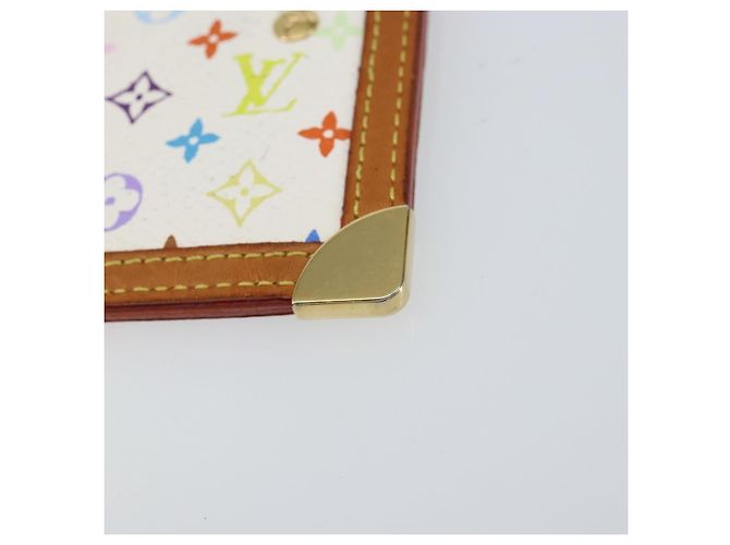 LOUIS VUITTON Monogramm Multicolor Pochette Cles Tasche Weiß M92655 Auth 152662 - Ansicht 15