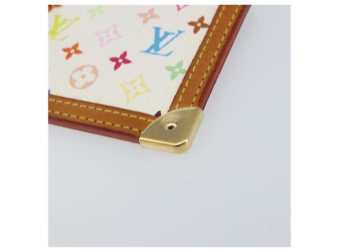 LOUIS VUITTON Monogramm Multicolor Pochette Cles Tasche Weiß M92655 Auth 152662 - Ansicht 7