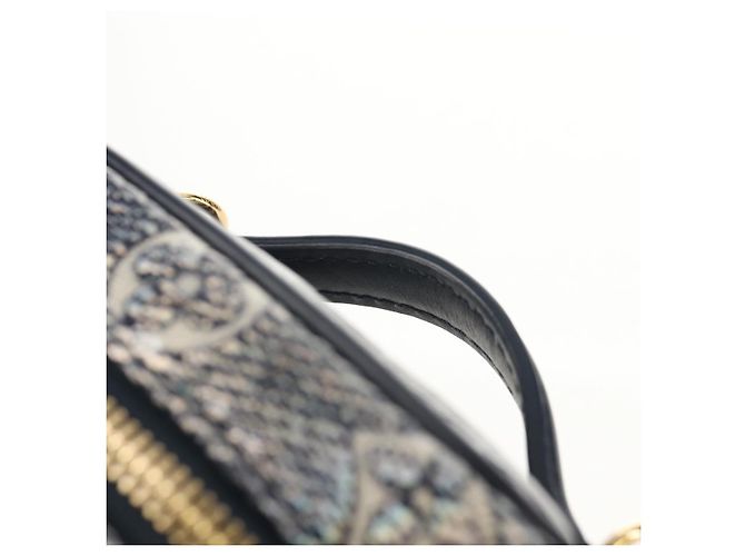 LOUIS VUITTON Monogram Laminierte Jacquard Microvanity Marine M82467 Auth 146365SAM Marineblau - Ansicht 14