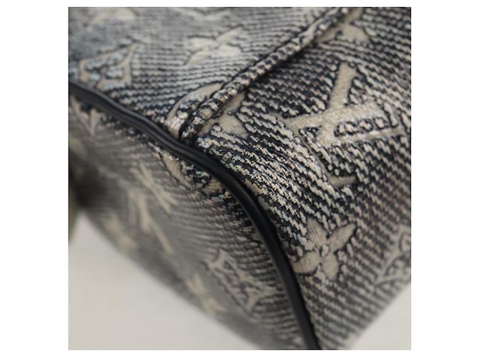 LOUIS VUITTON Monogram Laminierte Jacquard Microvanity Marine M82467 Auth 146365SAM Marineblau - Ansicht 19