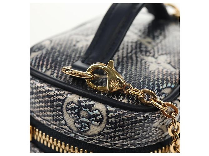 LOUIS VUITTON Monogram Laminierte Jacquard Microvanity Marine M82467 Auth 146365SAM Marineblau - Ansicht 20