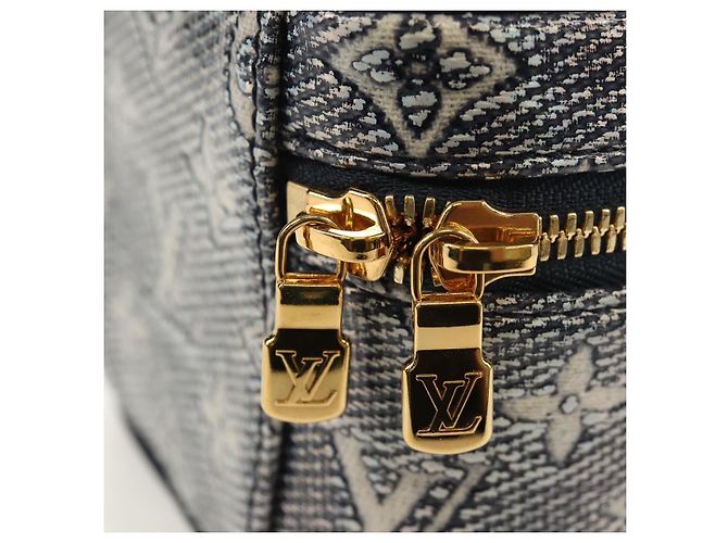 LOUIS VUITTON Monogram Laminierte Jacquard Microvanity Marine M82467 Auth 146365SAM Marineblau - Ansicht 21