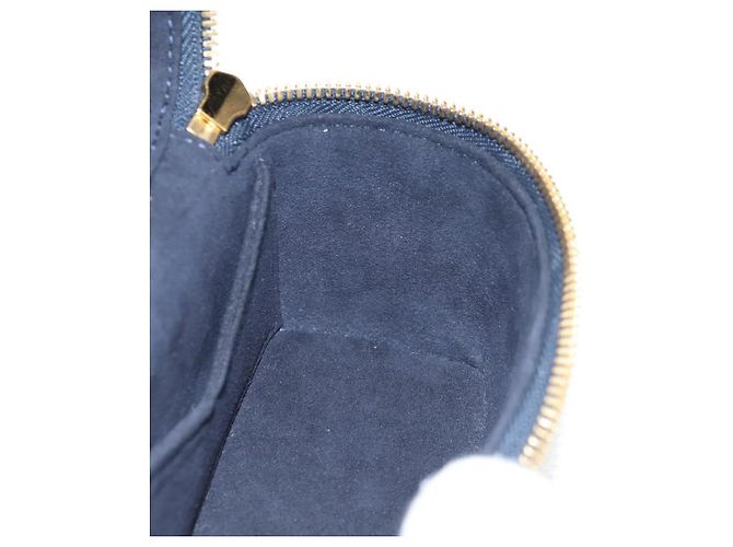 LOUIS VUITTON Monogram Laminierte Jacquard Microvanity Marine M82467 Auth 146365SAM Marineblau - Ansicht 25